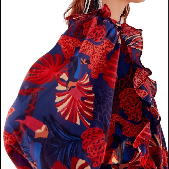 FARM RIO Animal Tapestry Midi Dress - Picture 2 of 14